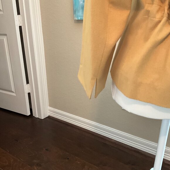 Luxury Akris Punto Women's Wool‎ & Angora Caramel Blazer Jacket Size 6 - Picture 6 of 9